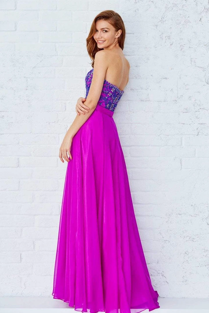 Formal Gowns Angela & Alison - 71120 Strapless Ornate Beaded Long Dress 7 Formal Gowns Angela & Alison - 71120 Strapless Ornate Beaded Long Dress