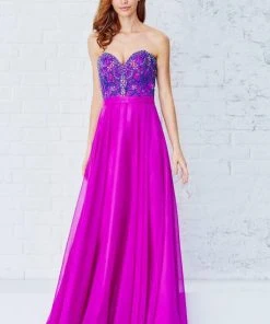 Formal Gowns Angela & Alison - 71120 Strapless Ornate Beaded Long Dress 9 Formal Gowns Angela & Alison - 71120 Strapless Ornate Beaded Long Dress