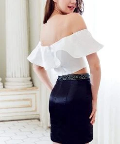 Cocktail Dresses Angela & Alison - 72045 Two-Piece Off-Shoulder Short Dress