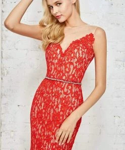 Angela & Alison - 771018 Full Lace Overlay Sheer Open Back Long Prom Dress Formal Gowns 9 Angela & Alison - 771018 Full Lace Overlay Sheer Open Back Long Prom Dress Formal Gowns