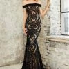 Angela & Alison - 771019 Off Shoulder Full Lace Overlay Long Prom Dress Formal Gowns 2 Angela & Alison - 771019 Off Shoulder Full Lace Overlay Long Prom Dress Formal Gowns