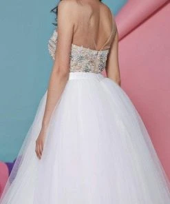 Angela & Alison - 771059 Pretty Illusion Tulle Short Cocktail Dress 5 Angela & Alison - 771059 Pretty Illusion Tulle Short Cocktail Dress