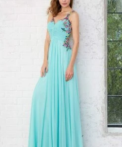 Formal Gowns Angela & Alison - 771141 Daring Multi-Colored Embroidery Sweetheart A-line Chiffon Dress 8 Formal Gowns Angela & Alison - 771141 Daring Multi-Colored Embroidery Sweetheart A-line Chiffon Dress