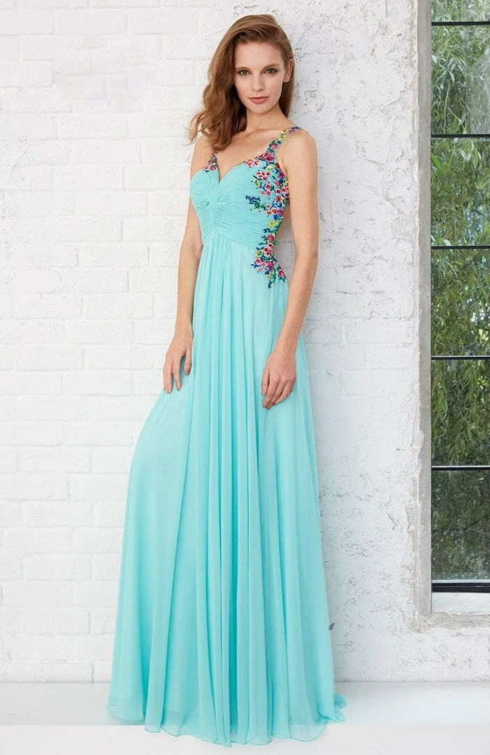 Formal Gowns Angela & Alison - 771141 Daring Multi-Colored Embroidery Sweetheart A-line Chiffon Dress 5 Formal Gowns Angela & Alison - 771141 Daring Multi-Colored Embroidery Sweetheart A-line Chiffon Dress