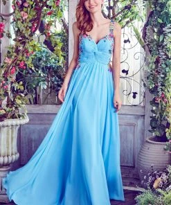 Formal Gowns Angela & Alison - 771141 Daring Multi-Colored Embroidery Sweetheart A-line Chiffon Dress 9 Formal Gowns Angela & Alison - 771141 Daring Multi-Colored Embroidery Sweetheart A-line Chiffon Dress