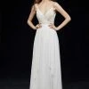 Angela & Alison - 81007 Floral Lattice Beaded Draping Chiffon Gown Formal Gowns 1 Angela & Alison - 81007 Floral Lattice Beaded Draping Chiffon Gown Formal Gowns