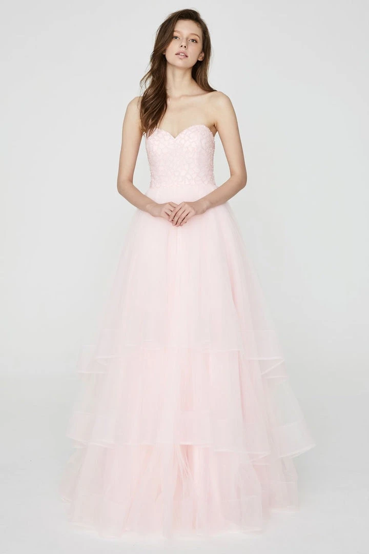Angela & Alison - 81044 Strapless Tiered A-Line Evening Gown Formal Gowns 3 Angela & Alison - 81044 Strapless Tiered A-Line Evening Gown Formal Gowns
