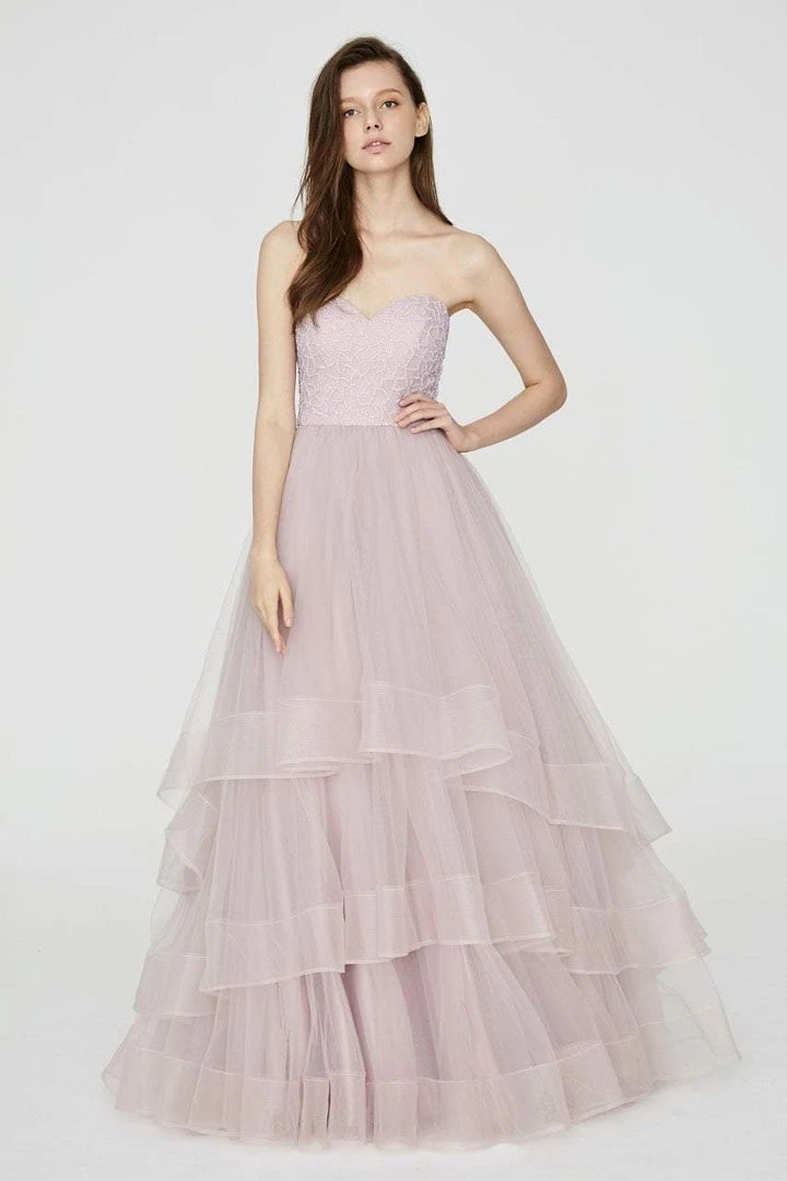 Angela & Alison - 81044 Strapless Tiered A-Line Evening Gown Formal Gowns 4 Angela & Alison - 81044 Strapless Tiered A-Line Evening Gown Formal Gowns
