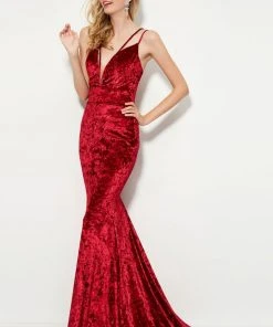 Formal Gowns Angela & Alison - 81055 Sleeveless Deep V-neck Trumpet Dress 7 Formal Gowns Angela & Alison - 81055 Sleeveless Deep V-neck Trumpet Dress
