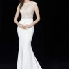 Angela & Alison - 81076 Embellished Illusion Jewel Trumpet Dress Formal Gowns