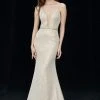 Formal Gowns Angela & Alison - 81086 Embellished Deep V-neck Trumpet Dress 1 Formal Gowns Angela & Alison - 81086 Embellished Deep V-neck Trumpet Dress