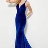 Formal Gowns Angela & Alison - 81102 Embellished Plunging V-neck Trumpet Dress
