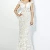 Angela & Alison - 81103 Lace Illusion Jewel Mermaid Dress Formal Gowns
