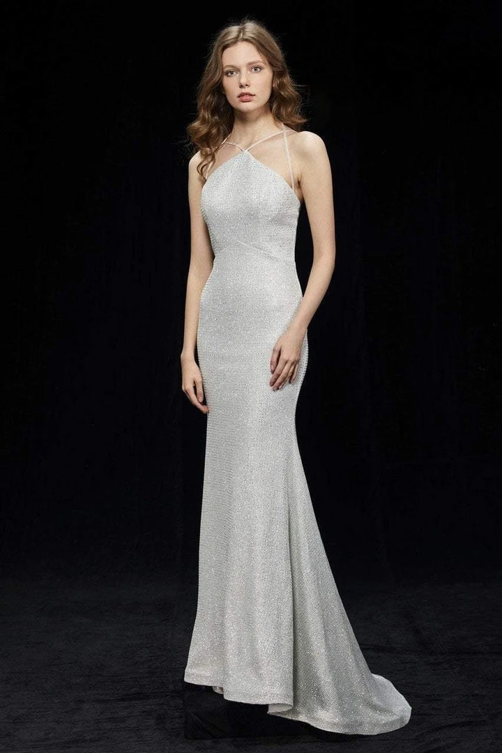 Angela & Alison - 81121 Halter Neck Fitted Gown Formal Gowns 4 Angela & Alison - 81121 Halter Neck Fitted Gown Formal Gowns