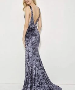 Formal Gowns Angela & Alison - 81141 Deep Neckline And Sides Mermaid Gown 11 Formal Gowns Angela & Alison - 81141 Deep Neckline And Sides Mermaid Gown