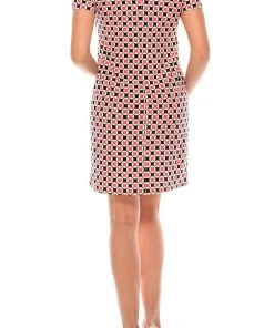 Anne Klein - 10798936 Patterned Print Loose Casual Dress Plus Size Dresses