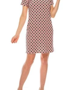 Anne Klein - 10798936 Patterned Print Loose Casual Dress Plus Size Dresses