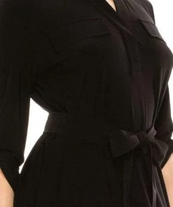 Cocktail Dresses Anne Klein - 10799116 Collared Formal Midi Dress