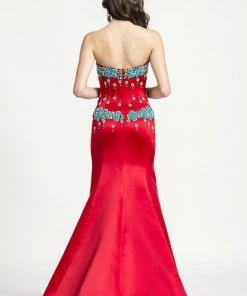 Ashley Lauren - 1009 Rhinestone Beaded Sweetheart Trumpet Dress Formal Gowns