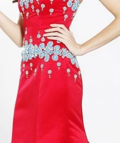 Ashley Lauren - 1009 Rhinestone Beaded Sweetheart Trumpet Dress Formal Gowns