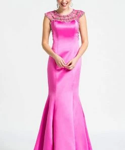 Ashley Lauren - 1043 Beaded Mermaid Evening Dress Formal Gowns
