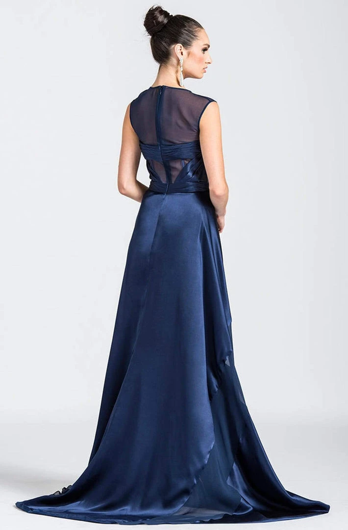 Ashley Lauren - 1115 Wrap Silk Evening Dress 4 Ashley Lauren - 1115 Wrap Silk Evening Dress