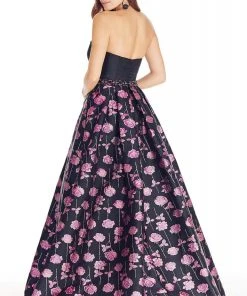 Formal Gowns Ashley Lauren - 1270 Beaded Sweetheart Metallic Rose Brocade Ballgown