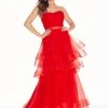Ashley Lauren - 1293 Strapless Layered Tulle A-line Dress Formal Gowns