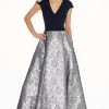 Ashley Lauren - 1308 Fitted Cap Sleeves Brocade Ballgown 2 Ashley Lauren - 1308 Fitted Cap Sleeves Brocade Ballgown