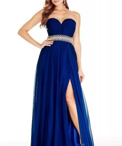 Formal Gowns Ashley Lauren - 1324 Pleated Chiffon Evening Dress