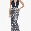 Ashley Lauren - 1375 Plunging Halter Sequined Paillette Mermaid Gown Formal Gowns 1 Ashley Lauren - 1375 Plunging Halter Sequined Paillette Mermaid Gown Formal Gowns