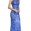 Aspeed Design - Beaded Illusion Sheath Prom Dress L1940 - 1 Pc Royal In Size XS Available Formal Gowns