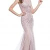 Aspeed Design - Sleeveless Beaded Sheath Prom Dress L1634 - 1 Pc Lavender In Size XS Available Formal Gowns