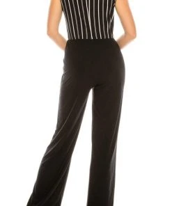 Prom Dresses Bebe - 700888 Striped Jersey Jumpsuit
