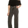 Bebe - 70134E Off-Shoulder Striped Jumpsuit Prom Dresses