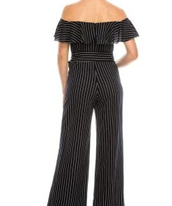 Bebe - 701351 Off-Shoulder Jumpsuit 7 Bebe - 701351 Off-Shoulder Jumpsuit