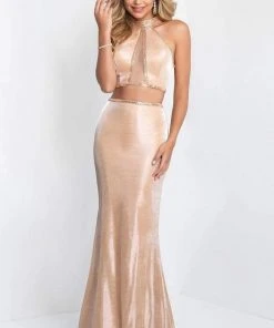 Blush By Alexia Designs Blush - 11524 Two-Piece Illusion Cutout Halter Sheath Gown Formal Gowns 7 Blush By Alexia Designs Blush - 11524 Two-Piece Illusion Cutout Halter Sheath Gown Formal Gowns