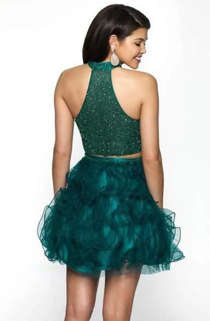 Blush By Alexia Designs Blush - 11620 Embellished Two Piece Ruffled A-line Dress 4 Blush By Alexia Designs Blush - 11620 Embellished Two Piece Ruffled A-line Dress