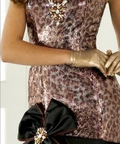 Blush By Alexia Designs Formal Gowns Blush - 9284 Strapless Printed Long Gown With Black Ribbon Accent 5 Blush By Alexia Designs Formal Gowns Blush - 9284 Strapless Printed Long Gown With Black Ribbon Accent