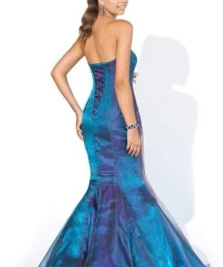 Blush By Alexia Designs Formal Gowns Blush - 9318 Gorgeous Strapless Embellished Mermaid Gown