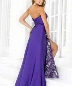 Blush By Alexia Designs Blush - 9371 Sweetheart Animal Printed Layered A-Line Gown Formal Gowns