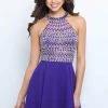 Blush By Alexia Designs Blush - Beaded Illusion High Halter A-Line Dress 11375 1 Blush By Alexia Designs Blush - Beaded Illusion High Halter A-Line Dress 11375
