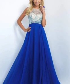 Blush By Alexia Designs - 11052 Beaded Halter Neck Chiffon Gown 10 Blush By Alexia Designs - 11052 Beaded Halter Neck Chiffon Gown