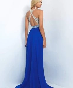 Blush By Alexia Designs - 11052 Beaded Halter Neck Chiffon Gown 11 Blush By Alexia Designs - 11052 Beaded Halter Neck Chiffon Gown