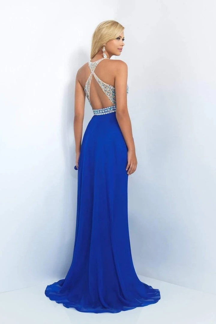 Blush By Alexia Designs - 11052 Beaded Halter Neck Chiffon Gown 7 Blush By Alexia Designs - 11052 Beaded Halter Neck Chiffon Gown