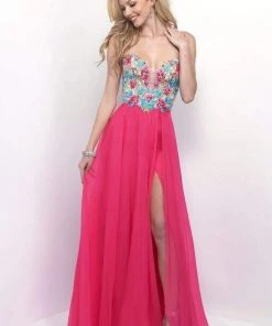 Formal Gowns Blush By Alexia Designs - 11350 Sweetheart Chiffon A-Line Dress