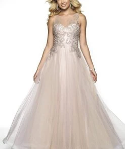 Blush By Alexia Designs - 11729 Beaded Illusion Jewel A-line Dress Formal Gowns