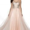 Formal Gowns Blush By Alexia Designs - 11748 Beaded Illusion Bateau A-Line Dress