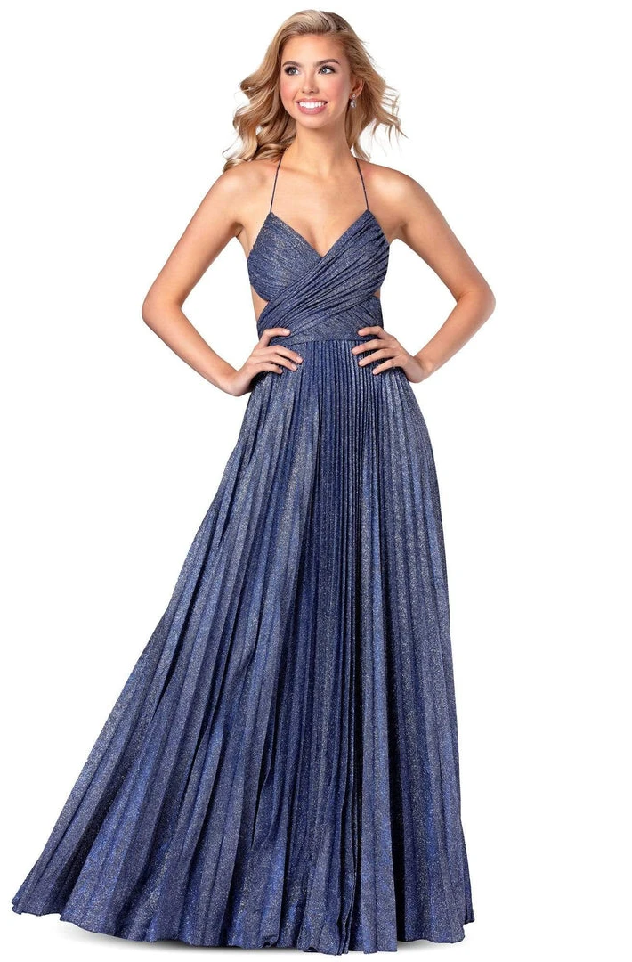 Formal Gowns Blush By Alexia Designs - 11929 Ruched V-Neck A-Line Dress 3 Formal Gowns Blush By Alexia Designs - 11929 Ruched V-Neck A-Line Dress