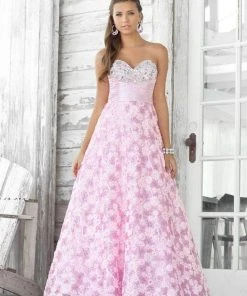 Formal Gowns Blush By Alexia Designs - 5109 Sweetheart Tulle A-Line Dress